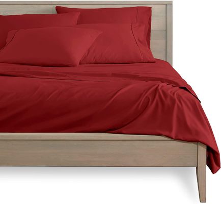 100% Πολυεστέρα Μικροϊνών Απλή 5mm Τριμ Luxury Sheet Sheet Sets για 6PCS στο Xinpai