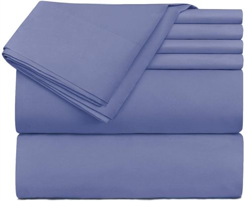 6pcs μαλακό βούρτσισμένο 2200 μετρητής νήματος φύλλο ύφασμα μπαμπού σύνολο Χωρίς γεμίζοντας το πλυντήριο