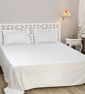 Αριθμός νήματος 300tc 100% βαμβάκι Strip Satin σεντόνια για ξενοδοχείο πολυτελείας 5 αστέρων