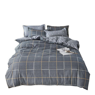 100% Polyester υφάσματα King Size Λινά κρεβατοκάμαρα με κάλυψη κουβέρτας και επίπεδο σεντόνι