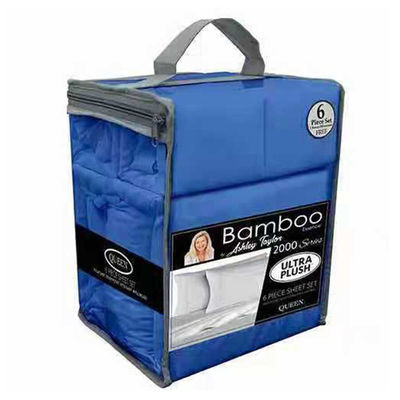 Νήμα χρωματισμένο 100% ίνες πολυεστέρα 6pcs μπαμπού Σκληρό υφασμάτινο νήμα μικροϊνών στρώμα κρεβατιού