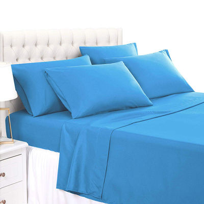 Νήμα χρωματισμένο 100% ίνες πολυεστέρα 6pcs μπαμπού Σκληρό υφασμάτινο νήμα μικροϊνών στρώμα κρεβατιού