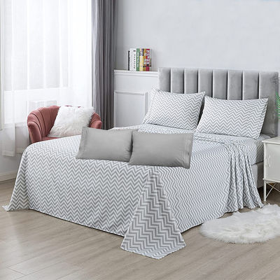 6PCS Τυπωμένο στρώμα κρεβατιού από υφάσματα μικροϊνών σε 100% πολυεστέρα σε καλή και συσκευασία