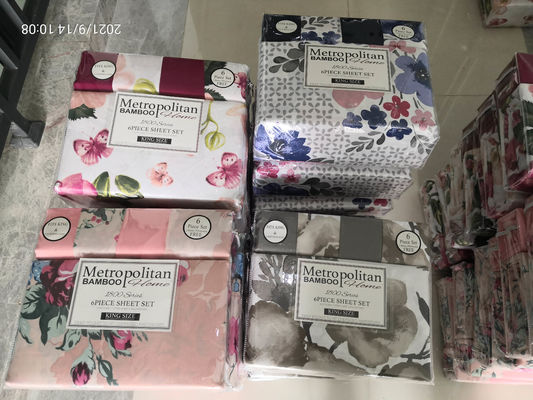 Ευρωπαίος και Αμερικανικός στυλ 6pcs 100% Πολυέστερ εκτύπωση Microfiber υφασματικό στρώμα κρεβατιού