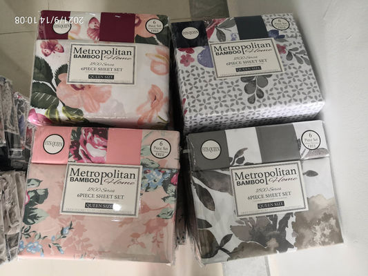 Ευρωπαίος και Αμερικανικός στυλ 6pcs 100% Πολυέστερ εκτύπωση Microfiber υφασματικό στρώμα κρεβατιού