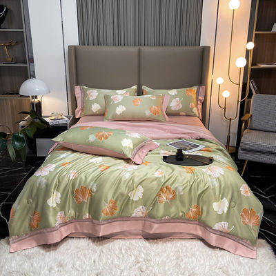 100% TENCEL 300TC 60S Δυσσωματικότητα υφάσματος Λουλούδια TENCEL Κάλυψη κουβέρτας Συγκρότημα κρεβατοκάμαρα βαμβακιού