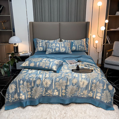 100% TENCEL 300TC 60S Δυσσωματικότητα υφάσματος Λουλούδια TENCEL Κάλυψη κουβέρτας Συγκρότημα κρεβατοκάμαρα βαμβακιού