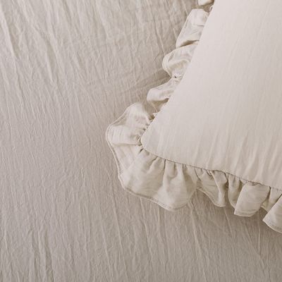 Προσαρμοσμένο 3 τεμάχια Queen Comforter Set Φάρμα Επενδύματα Εγκατάστασης με σχεδιασμό κρεβατιού Ruffle