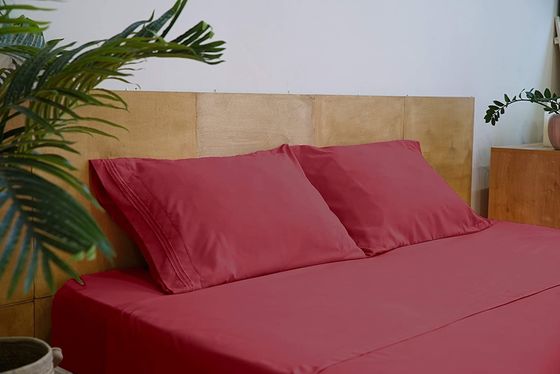 80gm μικροϊνών Τρεις γραμμές κεντήματα κρεβατοκάμαρα Σετ 4pcs για το υπνοδωμάτιο